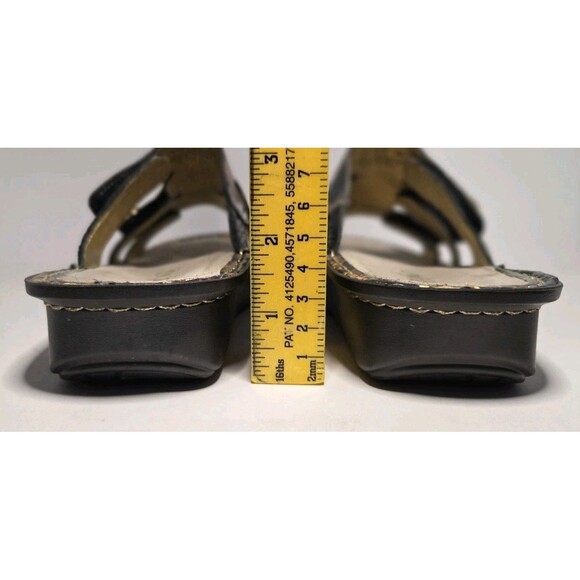 Alegria Slip on Adjustable sandals Multi Color metallic floral EU 40 US 10 - Picture 8 of 9